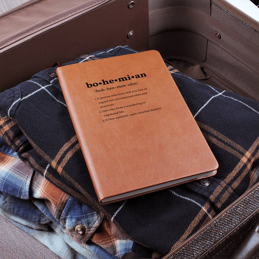 Bohemian Definition Journal  | Graduation Gift | Traveler Gift