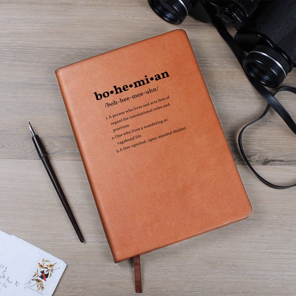 Bohemian Definition Journal  | Graduation Gift | Traveler Gift