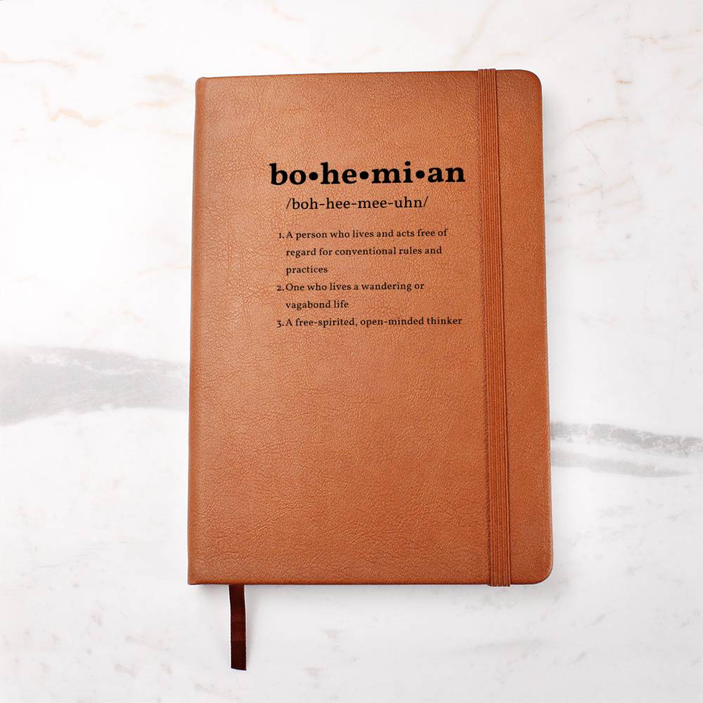 Bohemian Definition Journal  | Graduation Gift | Traveler Gift