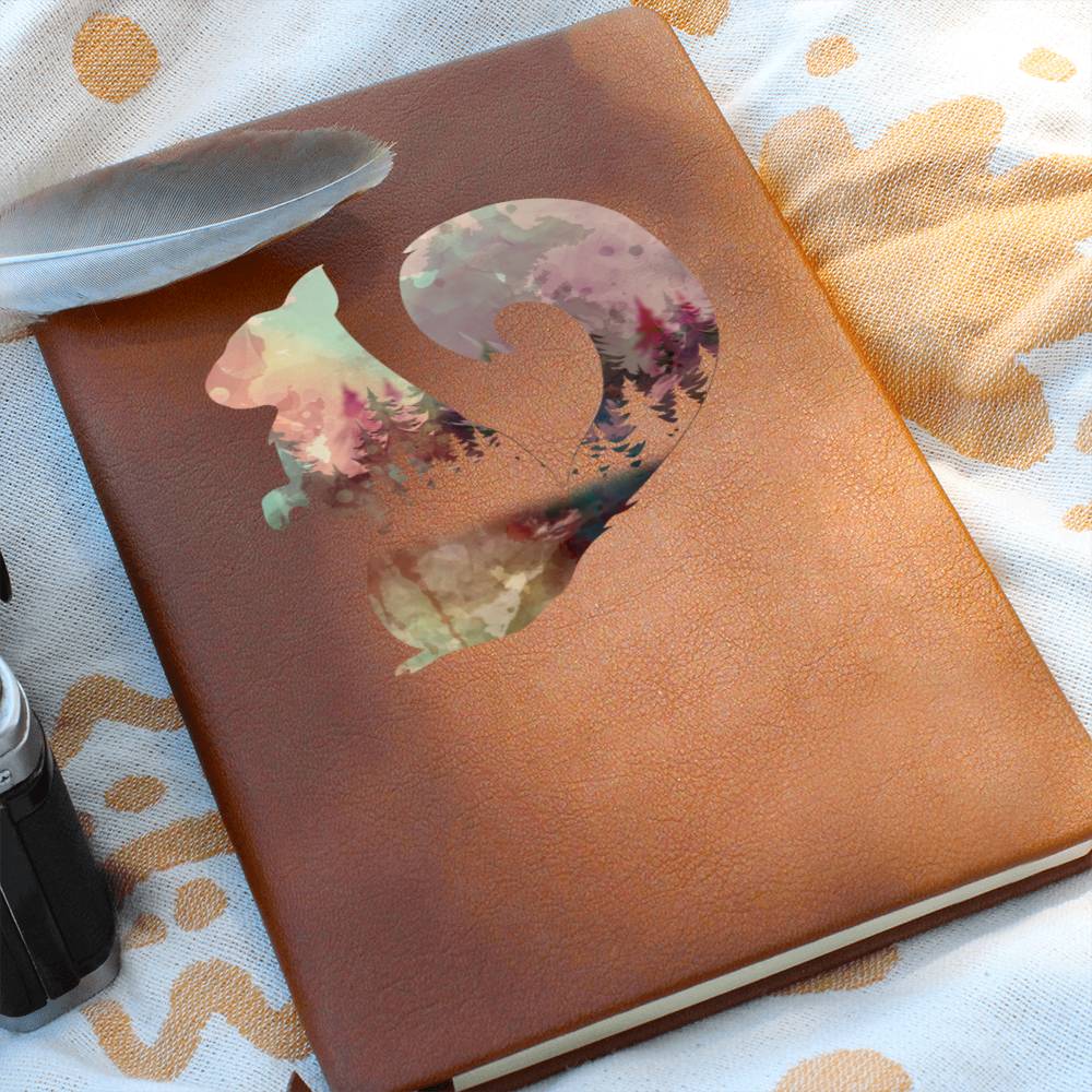 Squirrel Woodland Watercolor Animal Journal Forest Lake Cabin Hostess Gift