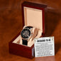 Groom gift from Bride wedding gift | Men's Luxury Openwork Watch