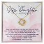 Step Daughter Wedding Gift from Step Mom Gold Necklace | Limited Edition