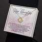 Step Daughter Wedding Gift from Step Mom Gold Necklace | Limited Edition