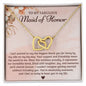 Maid of Honor Thank You Gift Heart Necklace | Limited Edition