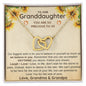 Granddaughter Necklace - Follow Your Dreams - From Grandma & Grandpa | Unique Heartfelt Gift | Sunflower GDGP10IH