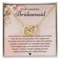 Bridesmaid Thank You Gift Heart Necklace |  Limited Edition