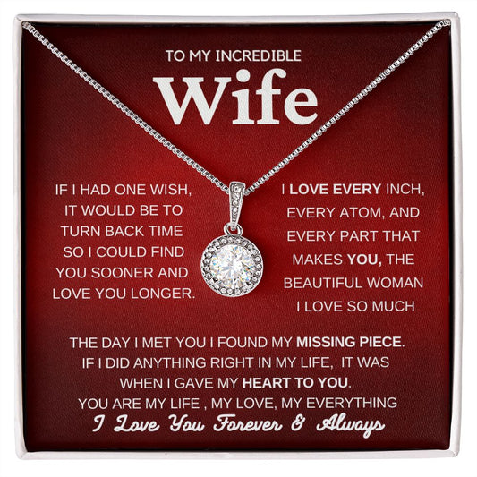 Gift for Wife Necklace Romantic Present from Husband to Wife Anniversary EH