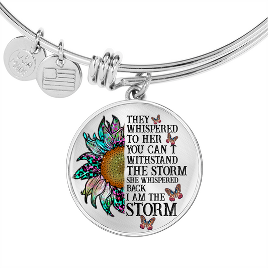 I am the Storm Bracelet - Survivor Gift - Recovery Surgery Cancer Get Well Encouragement Gift