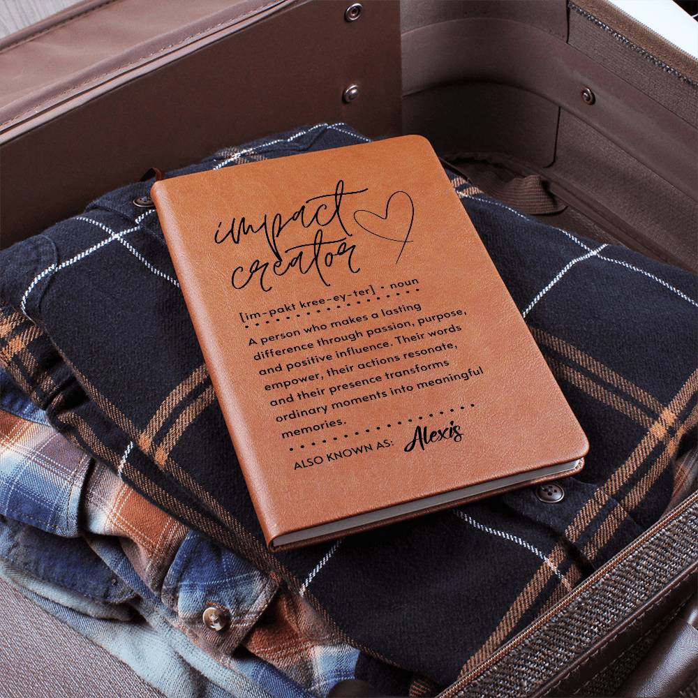 Impact Creator Journal Personalized Notebook Leader Gift  Appreciation Present