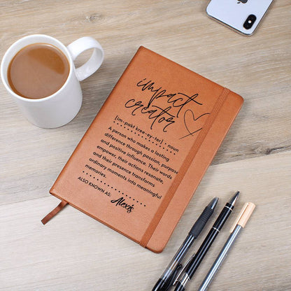 Impact Creator Journal Personalized Notebook Leader Gift  Appreciation Present
