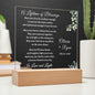 Wedding Blessing Prayer for Newlyweds - Personalized