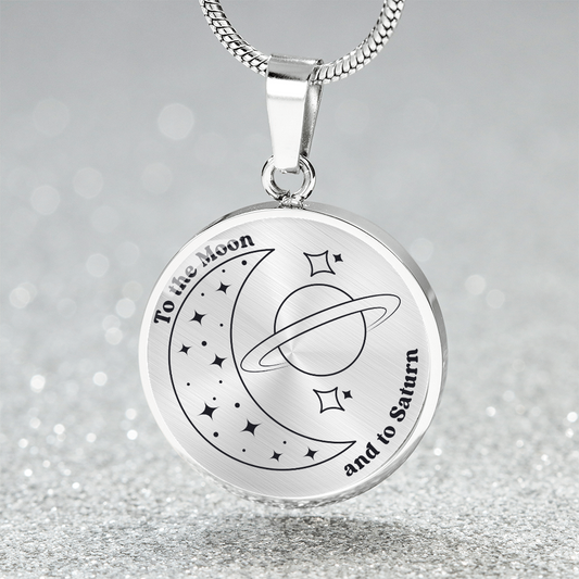 To the moon and to saturn  Necklace