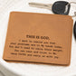 This is God Leather Wallet | Christian Gift for Men