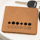 Dnd Dice Leather Wallet | Gift for Men
