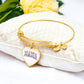 Mama  Easter Heart Bangle Bracelet | Personalized Back Engraving | Mothers Day Gift