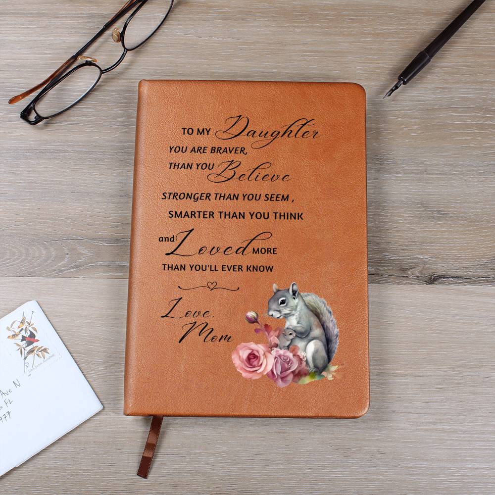 Woodland Watercolour Squirrel Mother Daughter Journal | Encouragement Support Gift | Graphic Journal Notebook