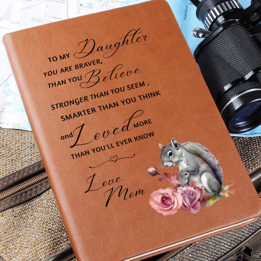 Woodland Watercolour Squirrel Mother Daughter Journal | Encouragement Support Gift | Graphic Journal Notebook