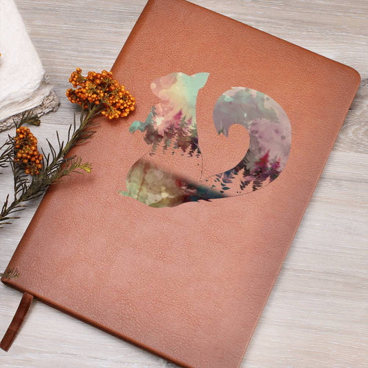 Squirrel Woodland Watercolor Animal Journal  Forest Lake Cabin Hostess Gift