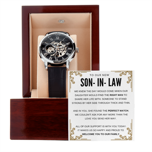 Son in Law wedding gift Men Luxury Watch ETSY