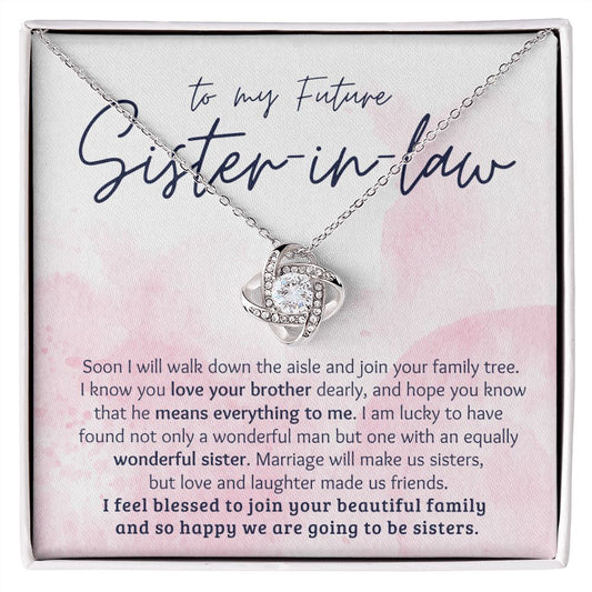 Future sister-in -Law Wedding Gift from Bride Gold Necklace |  Limited Edition