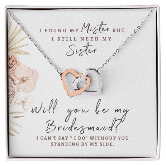 Be My Bridesmaid Proposal Heart Necklace | Limited Edition