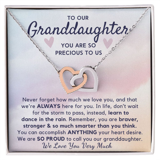 Our Granddaughter Gift from Grandparents - Dance in Rain- Birthday, Graduation, Teen Girl, Confirmation SHOP GDGP11H