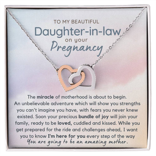 Special Daughter-in-Law Pregnancy Necklace | Gift for New Mom