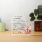 Fox Mother Daughter | Braver Stronger Smarter Heart Acrylic Plaque | Encouragement & Support Gift from Mom