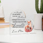 Fox Mother Daughter | Braver Stronger Smarter Heart Acrylic Plaque | Encouragement & Support Gift from Mom