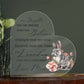 Rabbit Mother Daughter | Braver Stronger Smarter Heart Acrylic Plaque | Encouragement & Support Gift from Mom