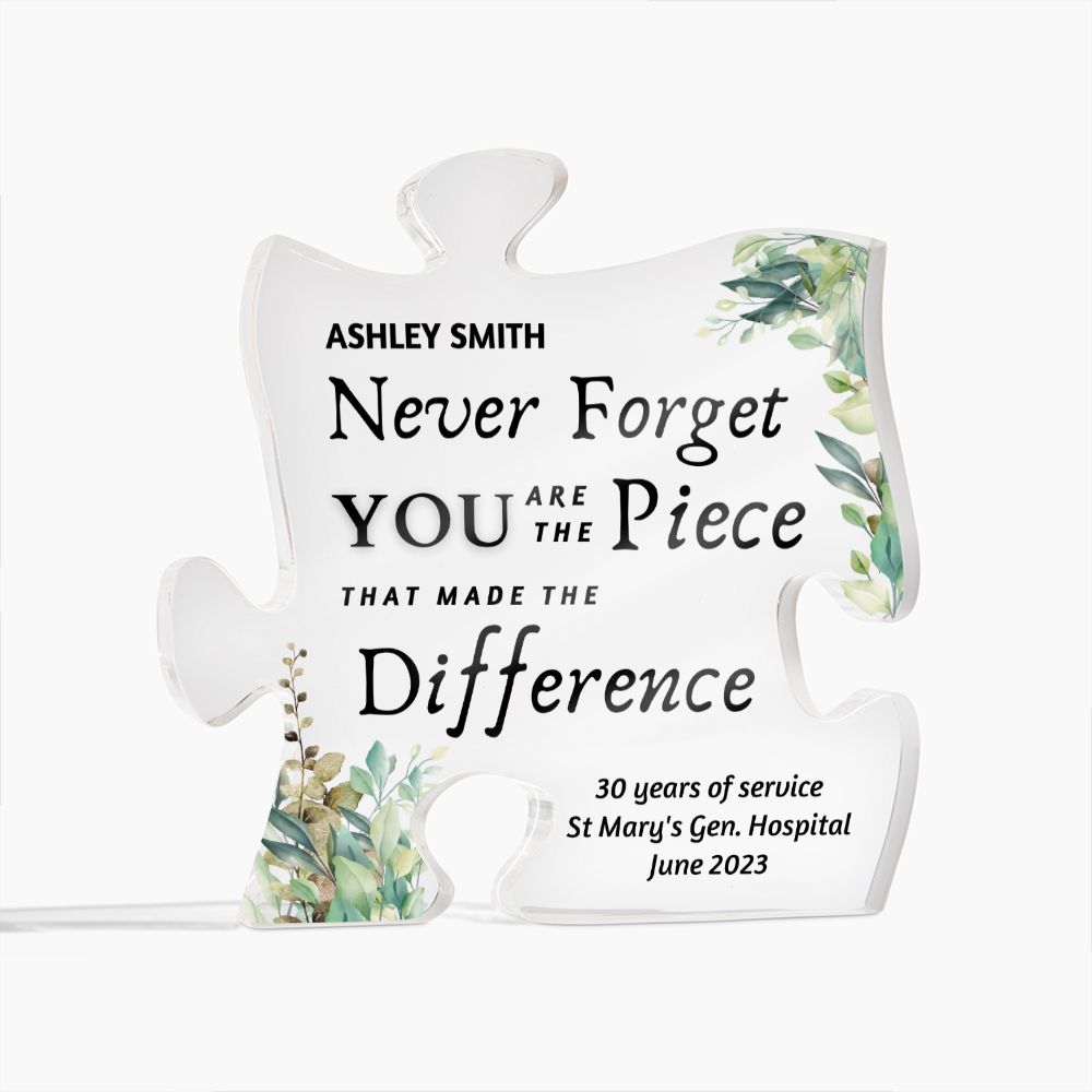 Difference You Made | Farewell gift for coworker leaving personalized,  Nurse retirement teacher doctor