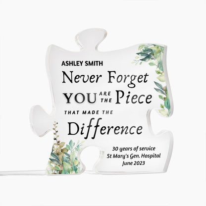 Difference You Made | Farewell gift for coworker leaving personalized,  Nurse retirement teacher doctor
