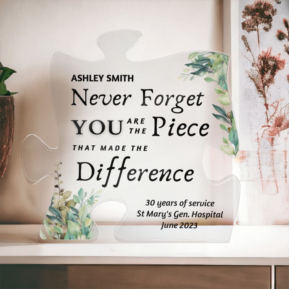 Difference You Made | Farewell gift for coworker leaving personalized,  Nurse retirement teacher doctor