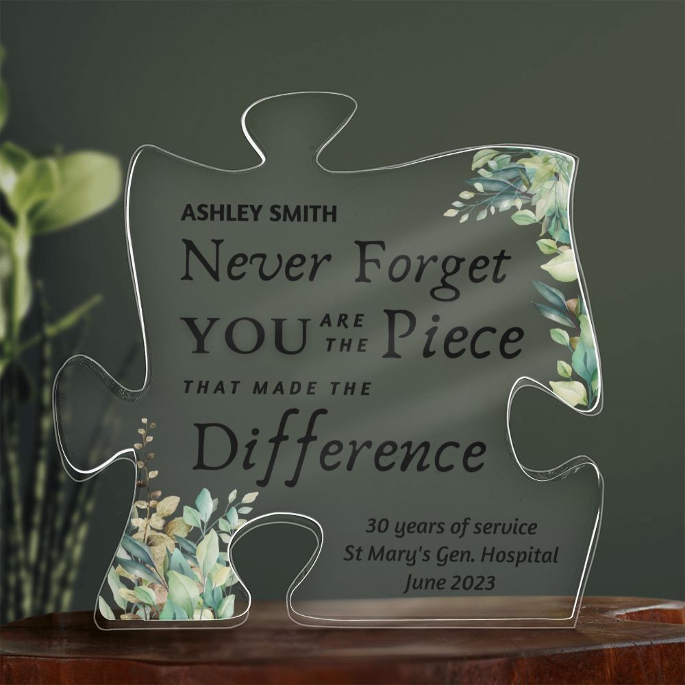 Difference You Made | Farewell gift for coworker leaving personalized,  Nurse retirement teacher doctor