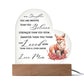 Fox Mother Daughter | Braver Stronger Smarter Heart Plaque | Premium Acrylic LED  Table NIght Light | Gift from Mom