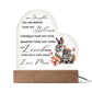 Rabbit Mother Daughter | Braver Stronger Smarter Heart Plaque | Premium Acrylic LED  Table NIght Light | Gift from Mom