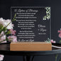 Wedding Blessing Prayer for Newlyweds - Personalized