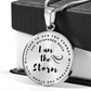 I am the storm Circle Graphic Necklace