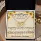 To Our Granddaughter Necklace from grandparents - Dance in The Rain - confirmation gifts for girls , 13th Birthday