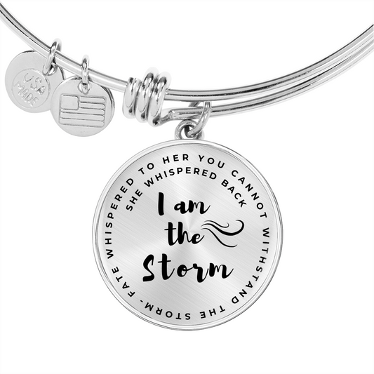 I am the Storm Bracelet Personalized Gift Cancer Survivor